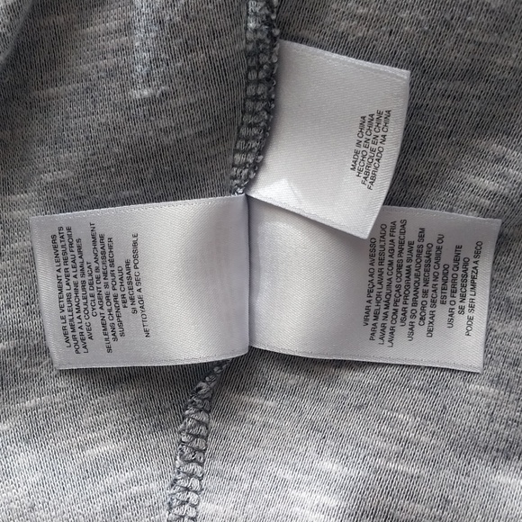 Jones NY Sport Womens Size 1X Navy Gray 3/4 Sleeve V Neck Pull Over Top - Picture 9 of 9